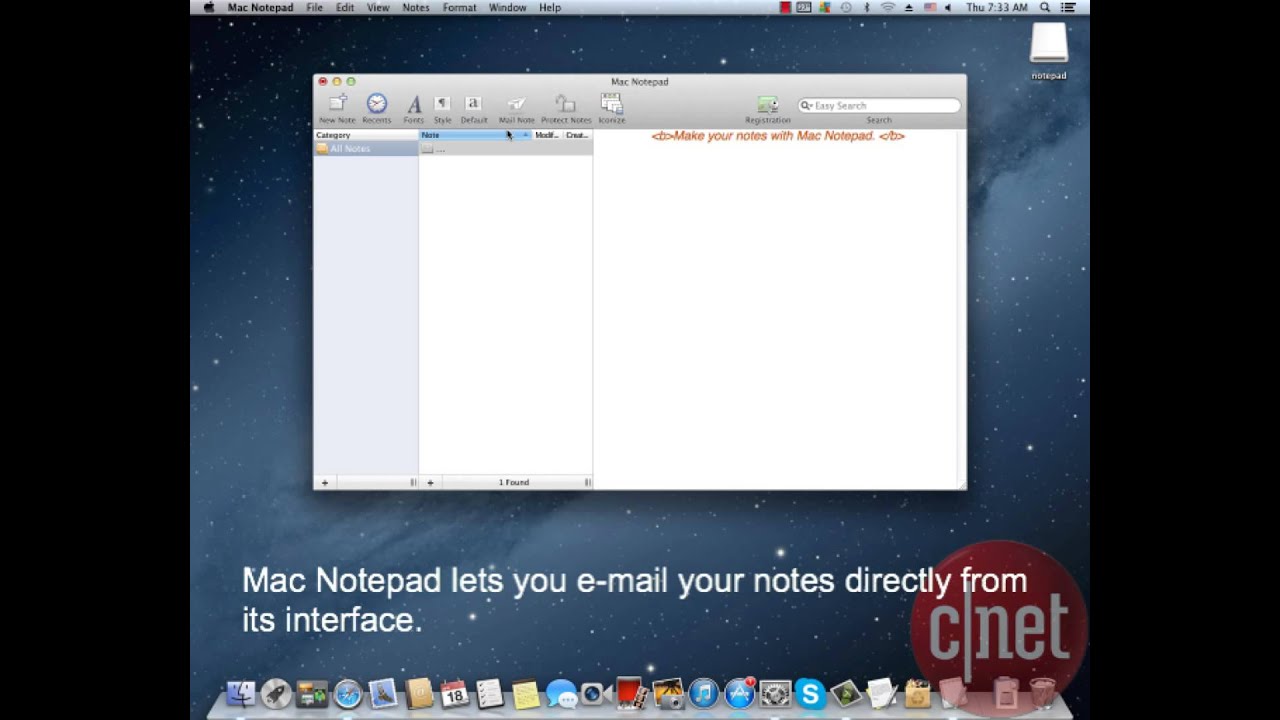 the notepad for mac